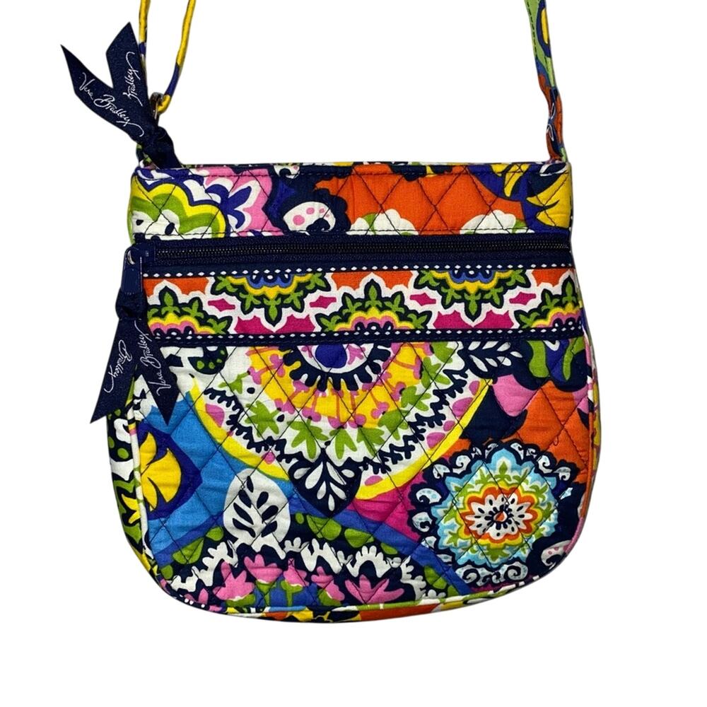 Vera Bradley‎ Rio Quilted Crossbody Bag Colorful Floral Purse